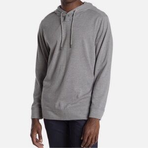 Tommy Bahamas Men’s  Island Fog Lightweight Gray Hooded Sweatshirt